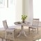 International Concepts Round 36 in Round Extension Dining Table with 2 Cafe Chairs, Washed Gray Taupe, 36 in W, 48 in L K09-36RXT-C61-2 - alternate 2